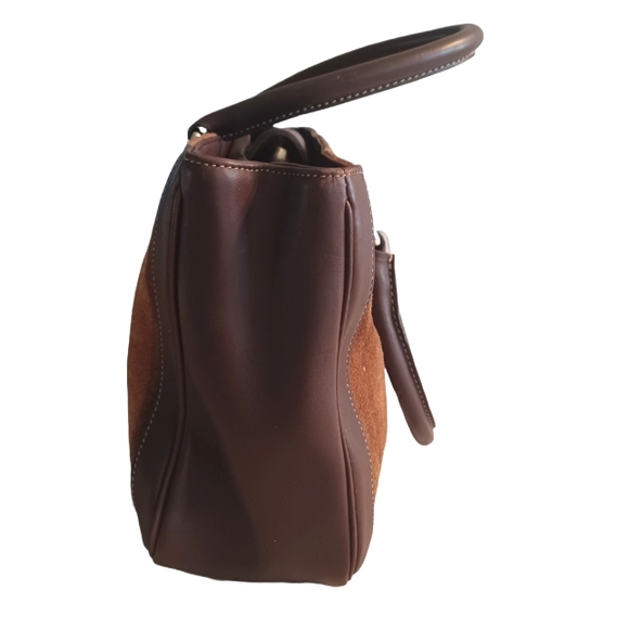 COACH LOP9423 VINTAGE "BONNIES LEGACY" SUEDE/LEATHER TOTE/SATCHEL BAG - Picture 3 of 14